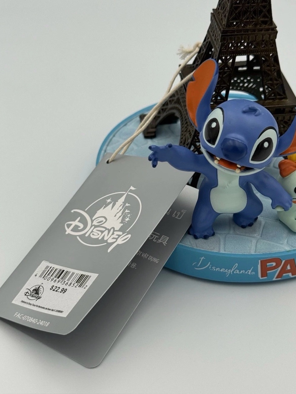 Stitch Disneyland Paris Figurine Disney Eiffel Tower Statue Stitch NEW With TAG - Picture 3 of 6
